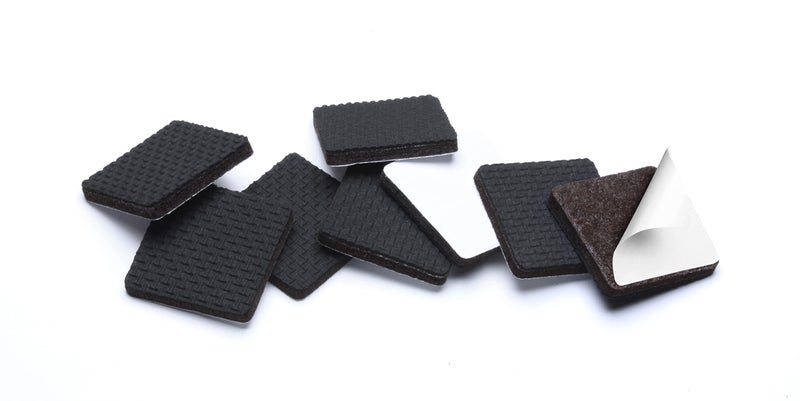 Slipstick GorillaPads CB148 Non Slip Furniture Pads/Rubber Gripper Feet (Set of 8) Self Adhesive Anti-Skid Floor Protectors, 1-1/4 inch Square, Black - Image 5
